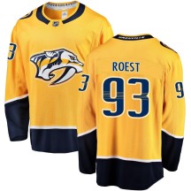 Men's Fanatics Branded Nashville Predators Austin Roest Gold Home Jersey - Breakaway