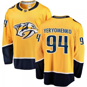 Men's Fanatics Branded Nashville Predators Vladislav Yeryomenko Gold Home Jersey - Breakaway