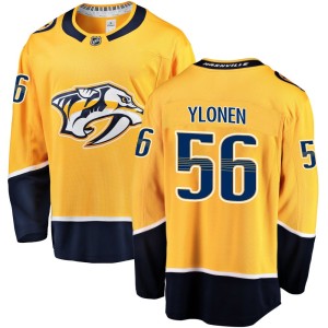 Men's Fanatics Branded Nashville Predators Jesse Ylonen Gold Home Jersey - Breakaway