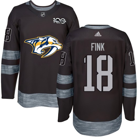 Men's Nashville Predators Aiden Fink Black 1917-2017 100th Anniversary Jersey - Authentic