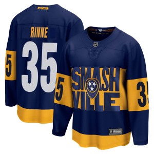 Men's Fanatics Branded Nashville Predators Pekka Rinne Navy 2022 Stadium Series Jersey - Breakaway