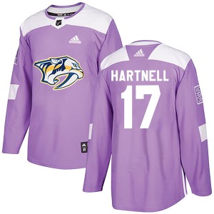 Youth Adidas Nashville Predators Scott Hartnell Purple Fights Cancer Practice Jersey - Authentic