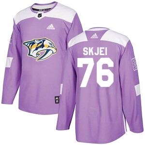 Youth Adidas Nashville Predators Brady Skjei Purple Fights Cancer Practice Jersey - Authentic