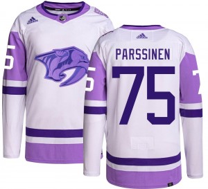 Youth Adidas Nashville Predators Juuso Parssinen Hockey Fights Cancer Jersey - Authentic