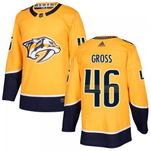 Men's Adidas Nashville Predators Jordan Gross Gold Home Jersey - Authentic