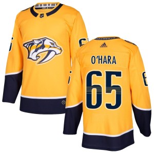 Men's Adidas Nashville Predators Cole O'Hara Gold Home Jersey - Authentic