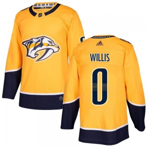 Men's Adidas Nashville Predators Joey Willis Gold Home Jersey - Authentic