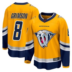 Men's Fanatics Branded Nashville Predators Stu Grimson Yellow Special Edition 2.0 Jersey - Breakaway