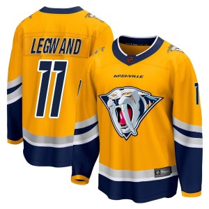 Men's Fanatics Branded Nashville Predators David Legwand Yellow Special Edition 2.0 Jersey - Breakaway