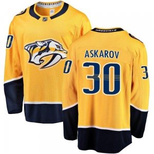 Youth Fanatics Branded Nashville Predators Yaroslav Askarov Gold Home Jersey - Breakaway