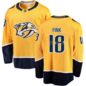 Youth Fanatics Branded Nashville Predators Aiden Fink Gold Home Jersey - Breakaway