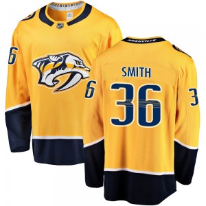 Youth Fanatics Branded Nashville Predators Cole Smith Gold Home Jersey - Breakaway