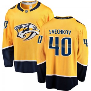 Youth Fanatics Branded Nashville Predators Fedor Svechkov Gold Home Jersey - Breakaway