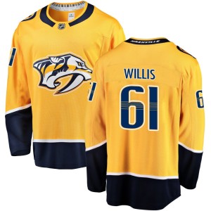 Youth Fanatics Branded Nashville Predators Joey Willis Gold Home Jersey - Breakaway