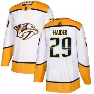 Youth Adidas Nashville Predators Ethan Haider White Away Jersey - Authentic