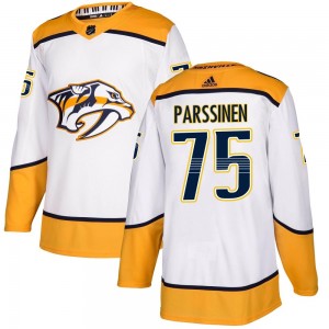 Youth Adidas Nashville Predators Juuso Parssinen White Away Jersey - Authentic