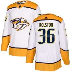 Youth Adidas Nashville Predators Ryder Rolston White Away Jersey - Authentic