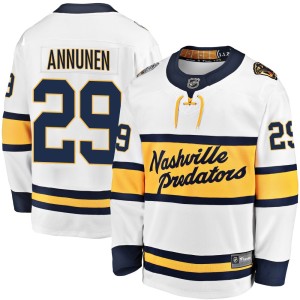 Youth Fanatics Branded Nashville Predators Justus Annunen White 2020 Winter Classic Player Jersey - Breakaway