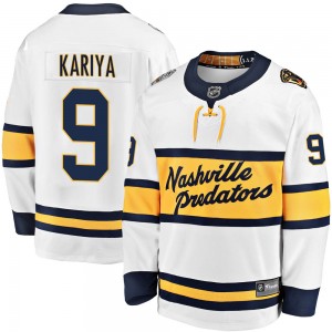 Youth Fanatics Branded Nashville Predators Paul Kariya White 2020 Winter Classic Jersey - Breakaway