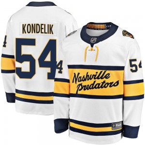 Youth Fanatics Branded Nashville Predators Jachym Kondelik White 2020 Winter Classic Player Jersey - Breakaway