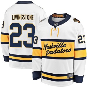 Youth Fanatics Branded Nashville Predators Jake Livingstone White 2020 Winter Classic Player Jersey - Breakaway