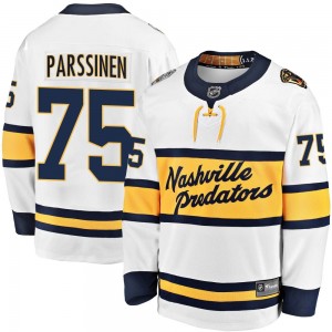 Youth Fanatics Branded Nashville Predators Juuso Parssinen White 2020 Winter Classic Player Jersey - Breakaway