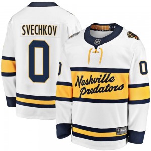 Youth Fanatics Branded Nashville Predators Fedor Svechkov White 2020 Winter Classic Player Jersey - Breakaway