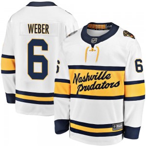 Youth Fanatics Branded Nashville Predators Shea Weber White 2020 Winter Classic Jersey - Breakaway