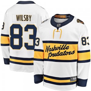 Youth Fanatics Branded Nashville Predators Adam Wilsby White 2020 Winter Classic Player Jersey - Breakaway