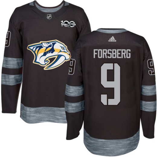 Men's Adidas Nashville Predators Filip Forsberg Black 19172017 100th